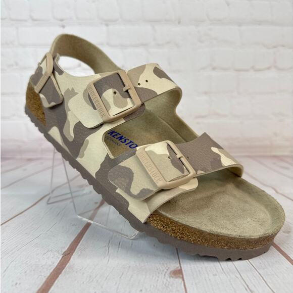 Birkenstock Arizona Soft Footbed Camo Desert Soil Gray/Taupe Sandals Mens Sz 10 main image 7